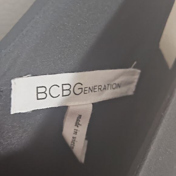 BCBGMAXAZRIA Black Full Length Strappy Gown Sz 0 - Picture 5 of 6